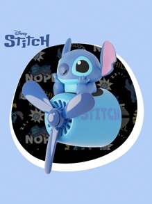 1pc Adorable Stitch Car Air Freshener, Creative & Fun Car Vent Clip Decor With Ocean Lemon Scented Wafer, Relaxing For Car Interior Fragrance