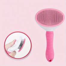 1 pieza Peine para gatos - Cepillo para peinar y eliminar, peine de limpieza automática para mascotas adecuado para gatos de pelo corto y largo - Herramienta profesional de eliminación de pelo