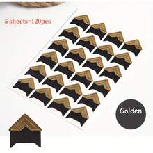 360pcs Photo Corners Self Adhesive Photo Mounting Stickers,Vintage Corner Kraft Paper Stickers,Photo Corners Stickers For DIY Scrapbook, Photo Album, Trip Journal, Memory Book Or Diary Picture Protect Decoration,Gift For Girls Women,School Supplies,Back To School - Multicolor - View 15