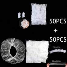 50/100/200/300pcs Waterproof Ear Cover, Hair Salon Waterproof Ear Cover, Adult Soft Ear Protector To Prevent Water Entering Ears During Bathing