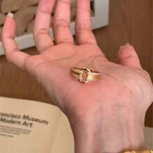 1pc Fashionable Vintage Golden Wheat Shaped Ring, Suitable For Daily Wear, Good Gift For Girlfriend, Mother