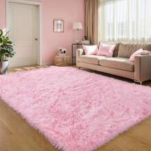 1pc, Soft Area Rugs For Bedroom Fluffy, Non-Slip Fuzzy Shag Plush Soft Shaggy Bedside Rug, Tie-Dyed Living Room Carpet For Girls Kids Baby Teen Dorm Home Decor, Bedroom Living Room Nursery Room Rug, Easy-Care Home Accent