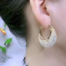 Shimmering Mesh Earrings For Women, Multi-Occasion Gift (Christmas Halloween Valentine) - 圓形 - 查看 2