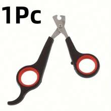 1/5Pcs Stainless Steel Pet Nail Clippers - High-Precision Trimmer Scissors For Dogs, Cats, Birds, Parrots & Guinea Pigs | Durable Claw & Paw Cutter With Ergonomic Non-Slip Handle | Professional Grooming Tool For Small Animals - Easy To Use & Stress-Free Nail Trimming & Shaping