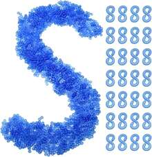 1000PCS S Clips Rubber Band Bracelet Hooks Clasps 11mm Loom Band Clips Plastic Connectors Refills For Loom Bracelets Loom Hook DIY Bracelet Making(Blue/S),6297208 - Navy Blue - View 1