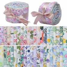 Jelly Roll Fabric - Quilted Patchwork Print, Ditsy Floral Strips For Quilting & Sewing, Assorted Colors (2.56" X 19.7")