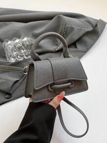 Fashionable Mini Handbag Net Celebrity Crossbody Bag, Solid Color Shoulder Bag, Small Square Bag For Women, All Season