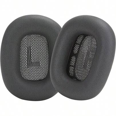Letter Replacement Earpads Cushions Compatible With Apple AirPods Max Headphones, Mesh Fabric Ear Pads Cover With Memory Foam And Magnet For AirPods Max Replacement Earpads Compatible With Apple AirPods Max Headphones