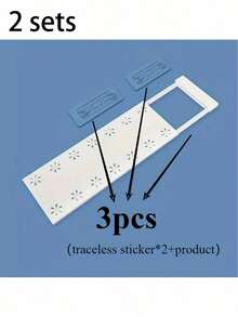 1 Piece Adjustable Shelf Divider, Suitable For Closet, Kitchen, Bathroom - Space-Saving Expandable Shelves Without Drilling - White - View 14