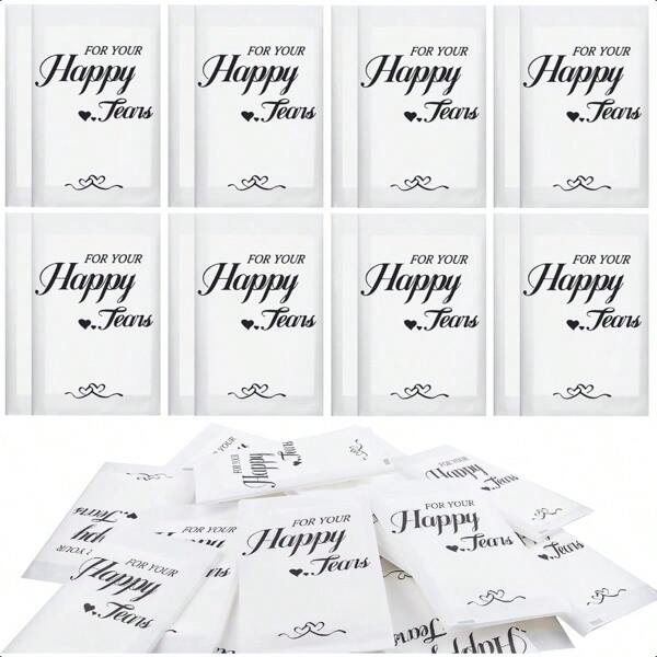 Happy Tears Tissues 30Pack Wedding Tissues Packs For Guests Welcome Favor Bags Bulk Individual Pocket Tissue Packs For Your Big Moments
