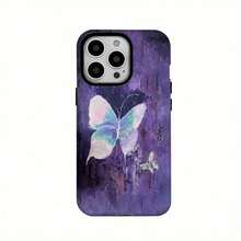 Funda para teléfono 1 película protectora 2 en 1: duradera, absorbente de golpes, elegante, Compatible con 16, 15, 14, 13, 12, 11, Plus, Pro, - Cueva grande dos en uno - Ver 1