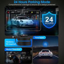 1080P Dash Cam Dual/Triple Lens For Cars, Feature 4 IR Cabin Light And Clearer Night Vision, Built In G-Sensor And Loop Recording, 24 Hours Parking Guard, Easy To Install And Setup - 2個鏡頭(無卡) - 查看 6