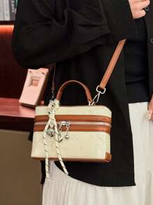 Bolso cruzado casual de gran capacidad, versátil, minimalista y retro de alta calidad, apto para niñas, con correa de hombro ajustable, artículo de moda muy vendido, ideal para salir y viajar