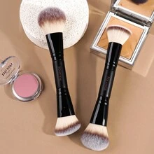 MAANGE 2/5/6/7件套专业铝制双头化妆刷套装，包含腮红刷、粉底刷、定妆刷、遮瑕刷、修容刷、散粉刷，超柔软化妆刷套装，便携式化妆刷套装，旅行化妆刷套装，女士/女孩礼物，化妆刷套装，化妆刷套装，化妆刷套装，全套化妆刷，化妆刷套装，全套化妆工具，化妆刷套装，化妆刷礼盒套装 - 黑色 - 查看 12