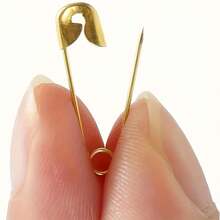 50 piezas de alfileres de acero inoxidable, alfileres de color dorado, alfileres para ropa, alfileres chapados en níquel, sujetadores duraderos, alfileres de costura, herramientas de costura DIY, broches pequeños, adecuados para hacer, coser, joyería, tela DIY, fijación de bordes de etiquetas de ropa, accesorios de herramientas de sujeción de metal, accesorios de ropa. - Dorado - Ver 11