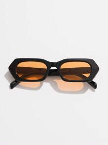 1 Stück Männer Plastik quadratischer kleiner Rahmen Vintage personalisiert Niet klassisch minimalistisch lässig alltäglich vielseitig hochwertig lässig Streetwear Outdoor Sport Reise Deko Mode Brille Schule schick Preppy Schul-Look