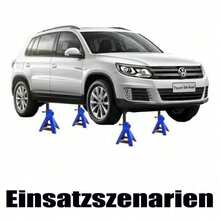 3 Ton 2Pcs Lifting Capacity Axle Stands Heavy Duty Car Caravan Floor Jack Stand - Blue - View 8