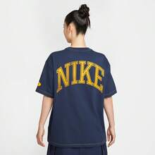 Nike Camiseta de manga corta sin cuello de punto para mujer AS W NSW STREET SS OS camiseta, referencia THV4973-410 - Azul - Ver 2