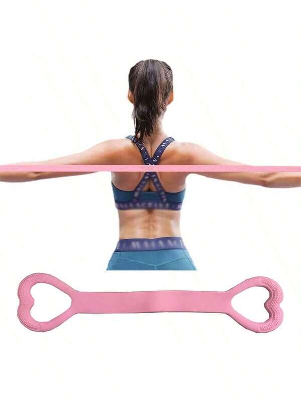 1/3pcs 8 Word Stretcher, Female Open Back Training Shoulder Thin Back Yoga Stretching Belt, Back Silicone Thickening Elastic Rope