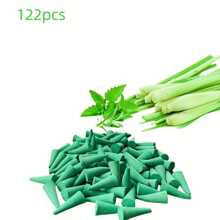 60/122pcs Lemongrass Fragrance Cones, Suitable For Yoga, Meditation, Outdoor Patio, Camping, Hiking, Aromatherapy, Home Decor Indoor & Bathroom