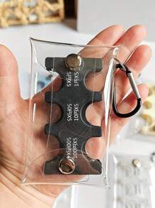 迷你零钱包，便携式小零钱袋，钞票收纳袋，透明卡包，男女通用迷你钱包，旅行零钱包，硬币袋，便携式零钱钱包，旅行配件零钱包 - 彩色 - 查看 5