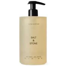 Gel de ducha rico en antioxidantes Sal y piedra, limpieza con sándalo y vetiver, nutre y suaviza la piel con niacinamida y ácido hialurónico, libre de parabenos, sulfatos y ftalatos, 15.2 onzas fluidas