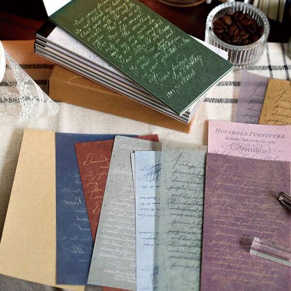 30 Pieces Of The "Gentle Monologue" Series Of Retro Planner Decorative Collage Materials, Including 6 Styles, School Supplies, Back To School