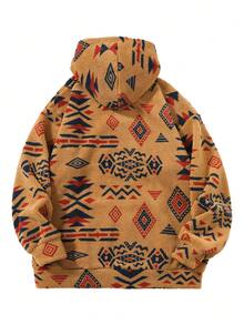 Men's Fleece Hooded Jacket, Warm Thick Loose Fit Jacket For Winter , Fall