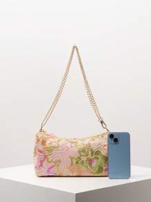 亮片单肩包、新娘派对、闪亮亮片手提包、舞会包、舞会配饰、优雅女士包、婚礼用品、闪光舞厅钱包（图案随机） - 彩色 - 查看 3