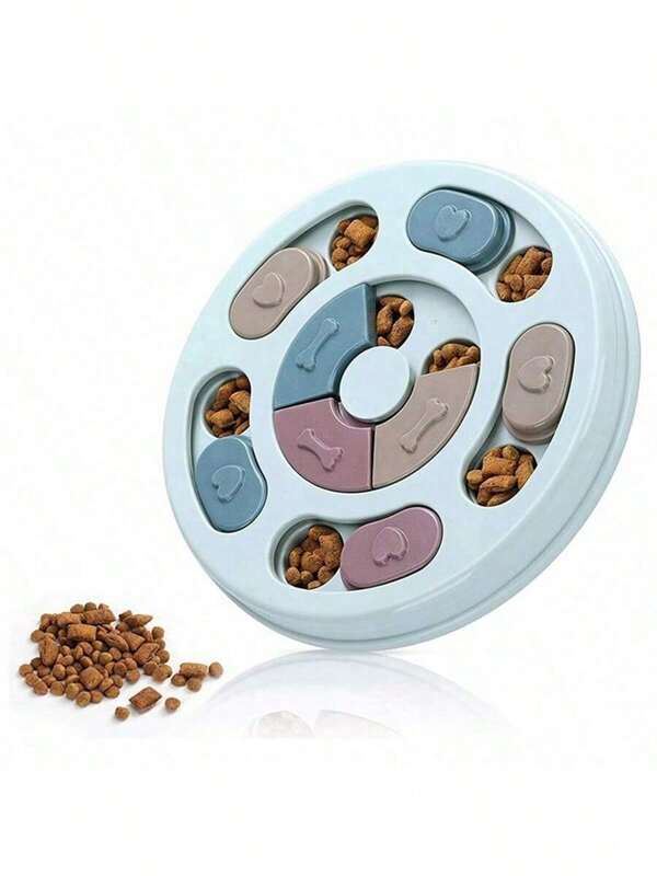 1pc Pet Feeder, Pet Puzzle Feeder Toy, Dog Puzzle Toy, Cat & Dog Hide And Seek Feeder, Cat & Dog Find Food Dish, Pet Training Toy, Dog Interaction Food Bowl, Dog Foraging Bowl, Pet Food Dish, Pet Food Partition Game Plate, Pet Anti-Choke Bowl, Pet Supplies, Dog Puzzle Toy, Puppy IQ Training Game Feeder, Cat & Dog Foraging Toy, Pet Entertainment Toy, For Pet Use Only