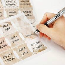 ‌75-Piece Dusty Blue Bible Tabs Set - Transparent Laminated Index Tabs For Study Bibles, Men & Women (Mr Pen Brand)‌ - Catholic Bibles - View 6