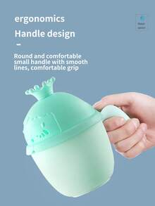 1 件婴儿洗发杯浴勺婴儿洗发杯淋浴皇冠淋浴冲洗杯 - 塑料瀑布沐浴壶带手柄，温和冲洗头发，非电动浴室配件 - 彩色 - 查看 6