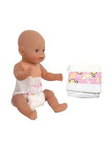 Cute Reusable Cloth Diaper For 17-18 Inch Baby Dolls, Suitable As Christmas, Birthday Or New Year Gift For Kids