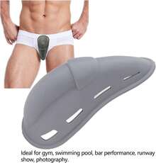 Cubierta de la Bolsa de Bulto para Hombres, Forma Estéreo Transpirable Silicona Circuncisión Copa Protectora Hombres Bully Bouch Taza Cubierta de Prepucio para Hombres - 1 - Ver 2