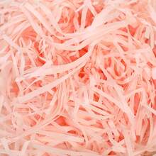 100g 拉菲草纸填充物 - 浅粉色、蓝色、黄色，适用于礼品包装、圣诞节、婚礼、生日、情人节装饰填充物、节日包装 | 柔和色调 | 轻质填充材料