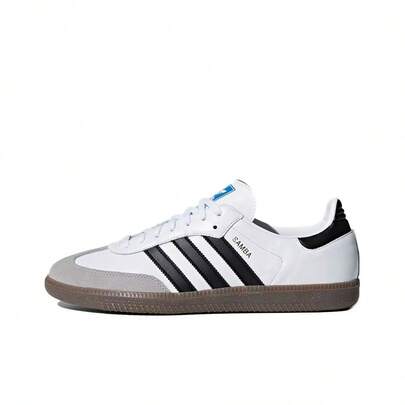 Adidas Originals Samba OG, Soft Upper, Comfortable, Low-Top Skate Shoes, Unisex, Black/White/Grey