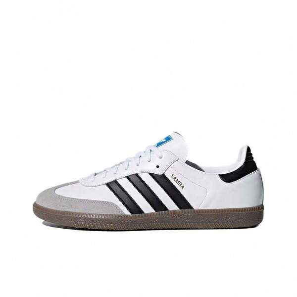 Adidas Originals Samba OG, Soft Upper, Comfortable, Low-Top Skate Shoes, Unisex, Black/White/Grey