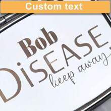 Metal Travel Pill Organizer With Custom Engraving - Personalized Travel Pill Box - Small Portable Pill Container - Silver - View 6