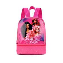 School Kit Backpack Trolley + Water Bottle + Pencil Case Boy Girl Children Poly 600 Princess Unicorn Doll Blocks Ominiverse - Hot Pink - View 2