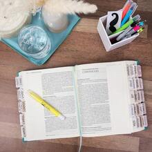 ‌75-Piece Dusty Blue Bible Tabs Set - Transparent Laminated Index Tabs For Study Bibles, Men & Women (Mr Pen Brand)‌ - Catholic Bibles - View 2