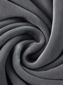 1件套弹力丝绒扶手椅套，弧形椅套，靠背套，高扶手套，简约无衬里，适用于卧室、客厅、书房等各种光线充足的空间。 - 深灰色 - 查看 5