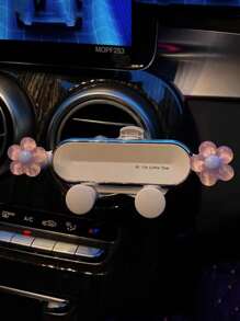 1pc Cartoon Car Phone Holder, Air Vent Car Phone Mount For Navigation Compatible With IPhone, Android Phone, Gift For Birthday, Family, Friends For Summer Air Vent Phone Holder, Car Accessories