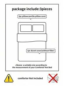 3 pièces Ensemble de literie blanc crème pour enfants/étudiants, incluant une housse de couette en velours cristallin et une taie d'oreiller, convient pour la chambre, lavable en machine
