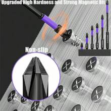 Hochharte PH2 stark magnetische Schraubendrehereinsätze, schlagfeste rutschfeste schockresistente Bohreinsätze, mit Schraubendreherkopf, Superstarke magnetische Bohrschraubendrehereinsätze, Schwerlast-Magnetbohrbitset