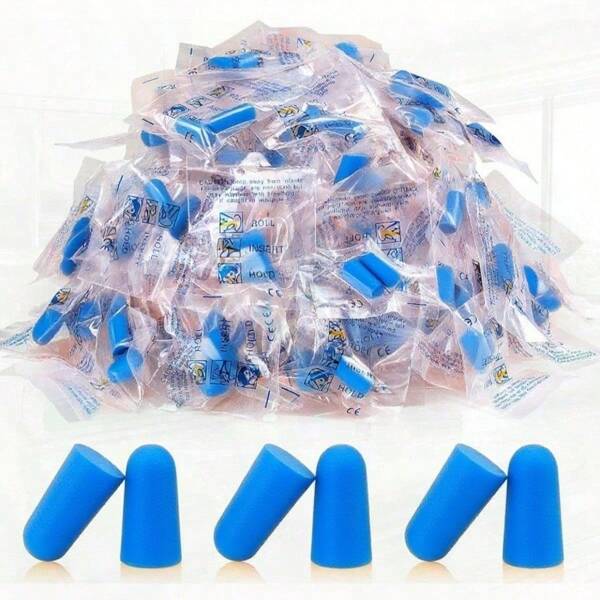 50Pairs/30Pairs/20 Pairs Foam Earplugs, Individual Package 32db Nrr Noise Reduction Ear Plugs For Sleep, Snoring Sound Canceling Travel, Loud Music, Music Concert, Shooting, Work, Construction, Hearing Protection