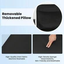 Convertible Single Folding Sofa Bed Sleep Chair W/ 6 Positions Adjustable Backrest - Black - View 6