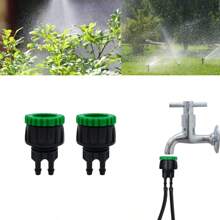 滴灌软管连接器专业微灌适配器农业灌溉配件 1/4 英寸滴灌管适用于太阳能灌溉系统套件