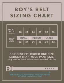 Cinturón de piel para niños Cinturn para Niños - Negro, Clásico - Ver 6