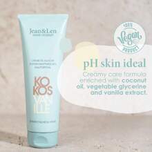 Jean & Len Creme-Oil Shower Coconut & Vanilla, For Dry Skin, Rich Formulation, For A Gently Cleansed And Visibly Smooth Skin Feel, PH Skin Ideal, Vegan Shower Gel, 250 Ml