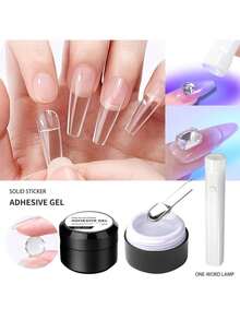 Super Glue Nail Stickers, Nail Strips, Gel Nail Stickers, Extra Strong Adhesive Glue, Gel Manicure, Quick Dry High Strength Fake Nail Strips, Acrylic Glue, Requires Drying